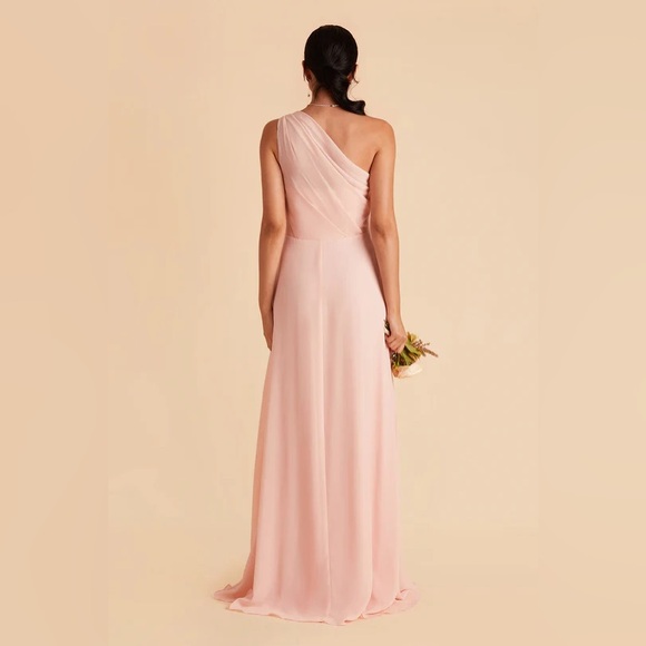 Birdy Grey Bridesmaid Kira Dress w/ Slit in Blush Pink - Picture 6 of 6